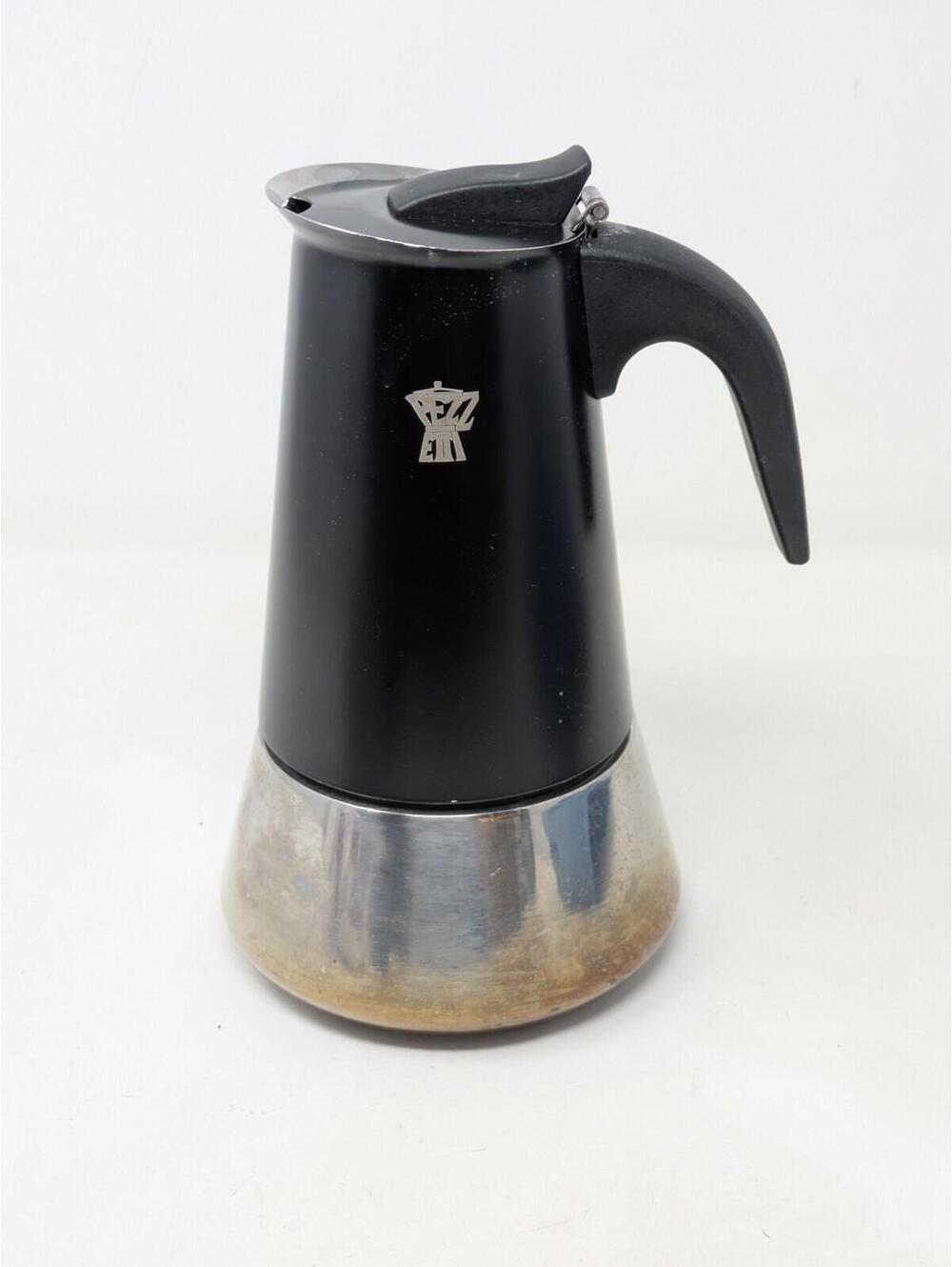Pezzetti Steelexpress Moka Pot Stove Top Espresso Coffee Maker 6 Espresso Cups